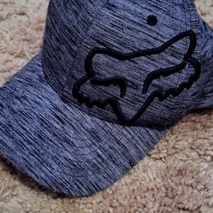 Gray and Black FoxRacing hat